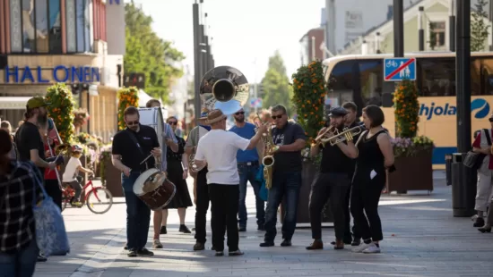 Musicians in the city centre